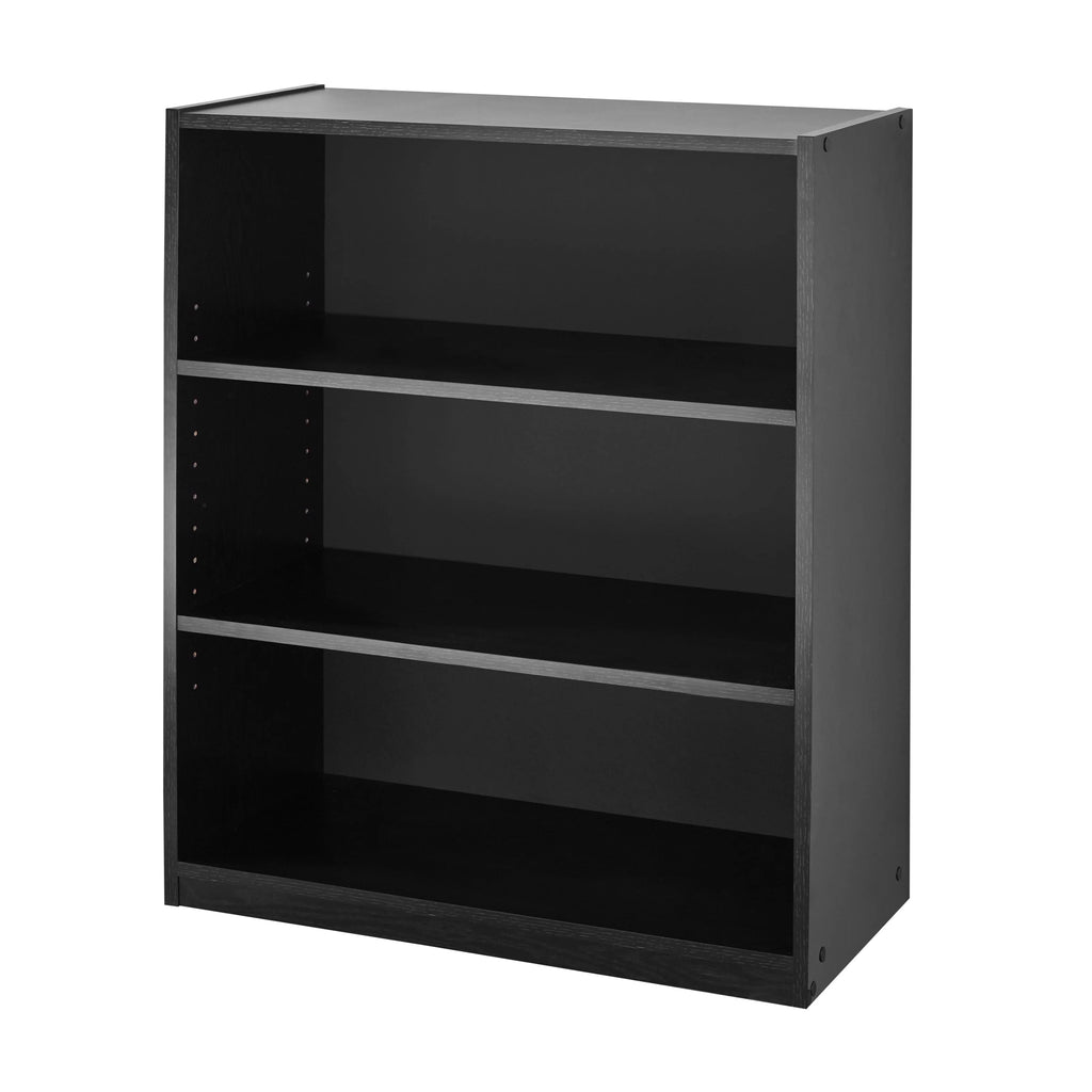 White 3-Shelf Bookcase with Adjustable Shelves C582