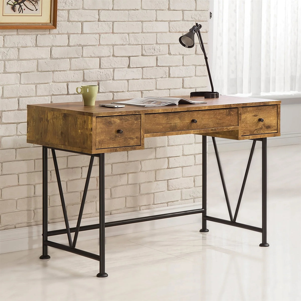3 Drawer Writing Desk Q7880