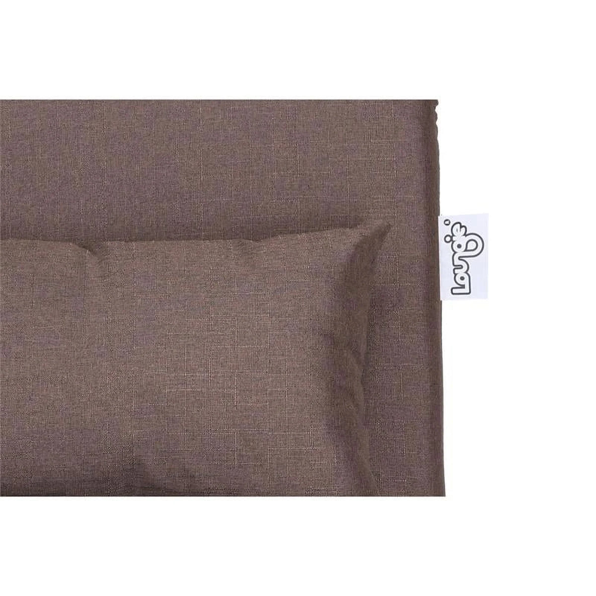 Brown Linen Floor Chair Q715323