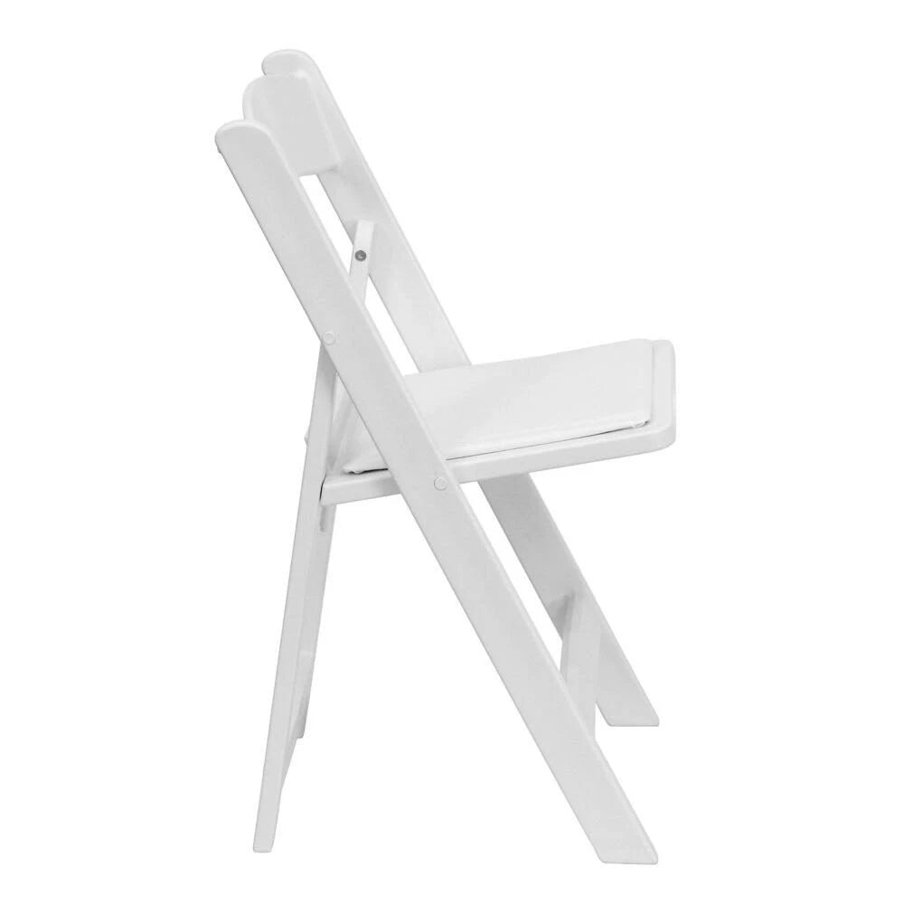 White Resin Folding Chairs (Set of 4) T345