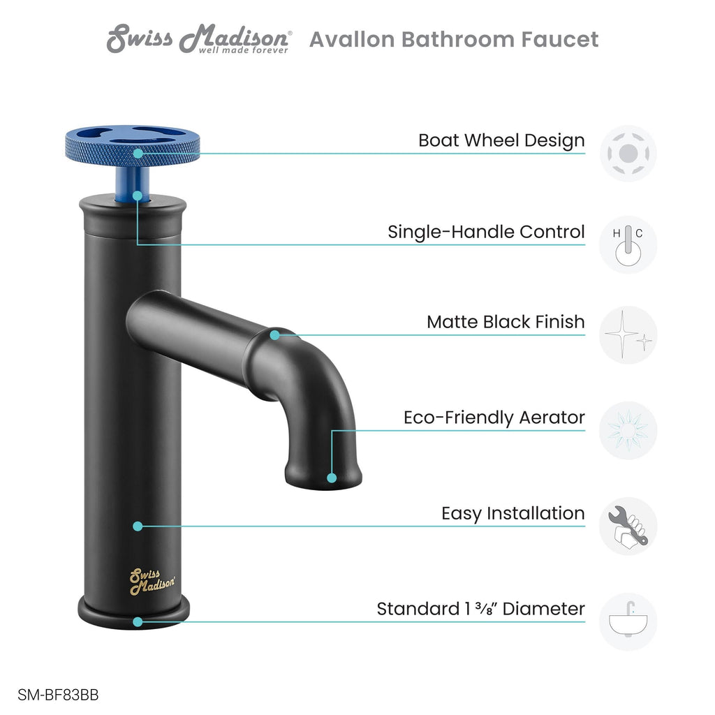 Red Single Hole Bathroom Faucet N8542