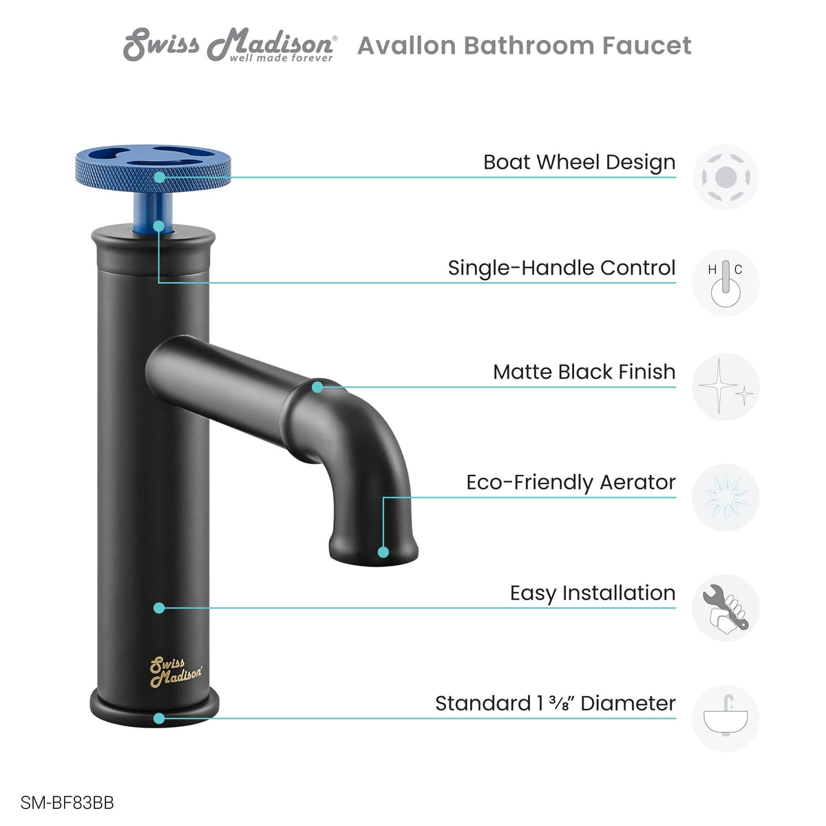 Red Single Hole Bathroom Faucet N8542