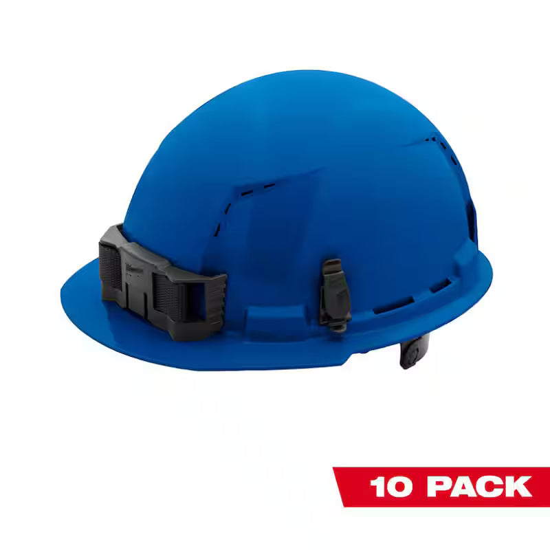 Blue Type 1 Class C Vented Hard Hat 10-Pack X878093