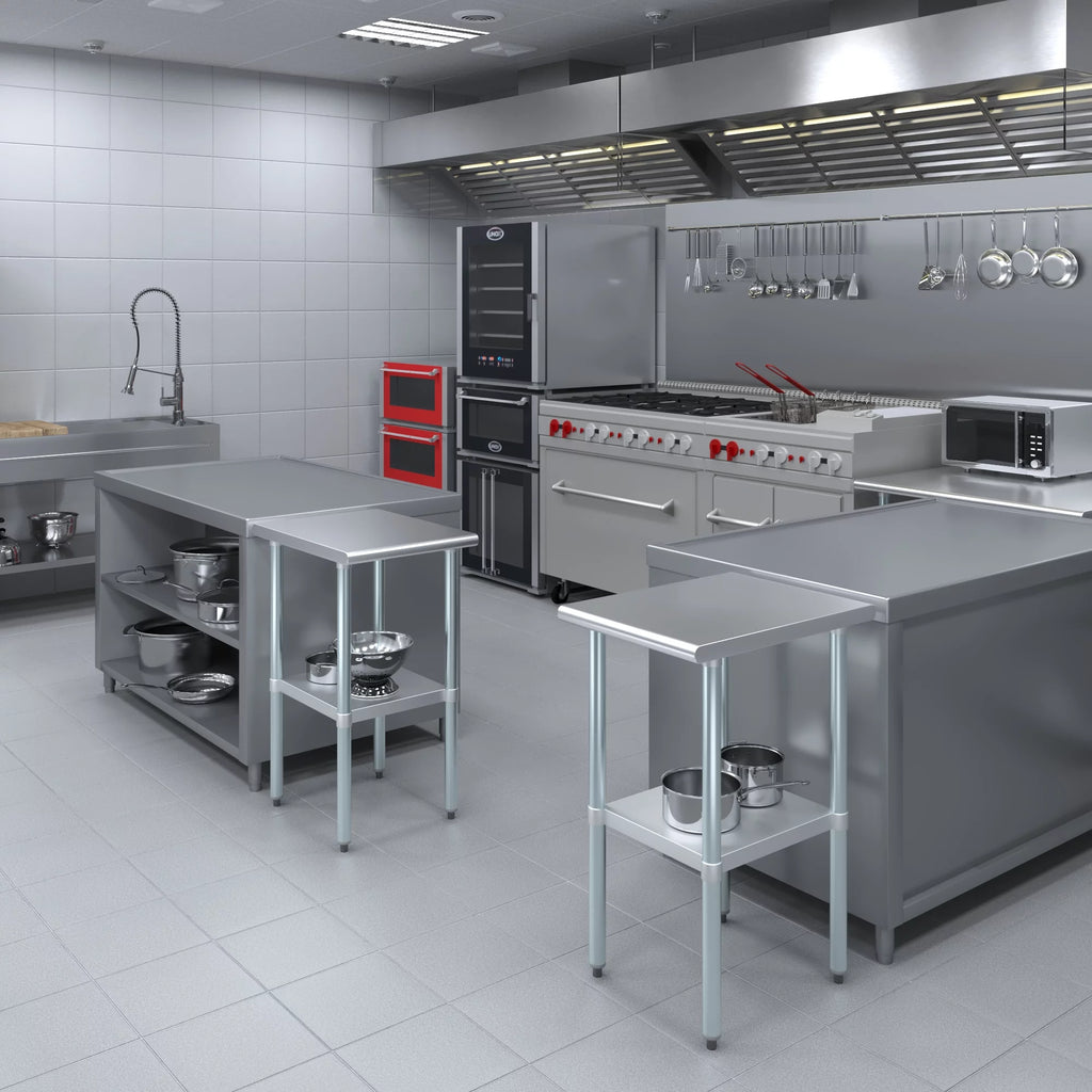 Stainless Steel Work Table with Undershelf W83605