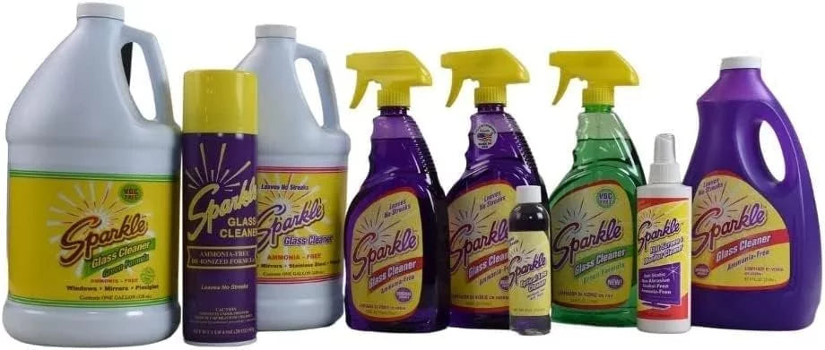 Ammonia-Free Glass Cleaner Spray Bottle Pack of 3 Q31886