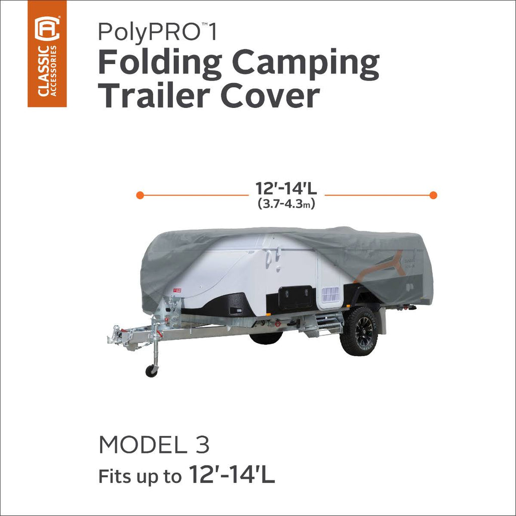 Gray Folding Camping Trailer Cover I3222