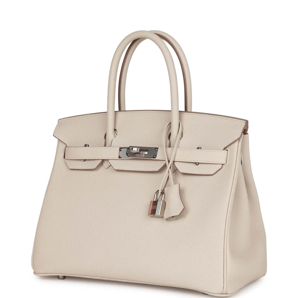 Birkin 30 Craie Togo Palladium Hardware O446