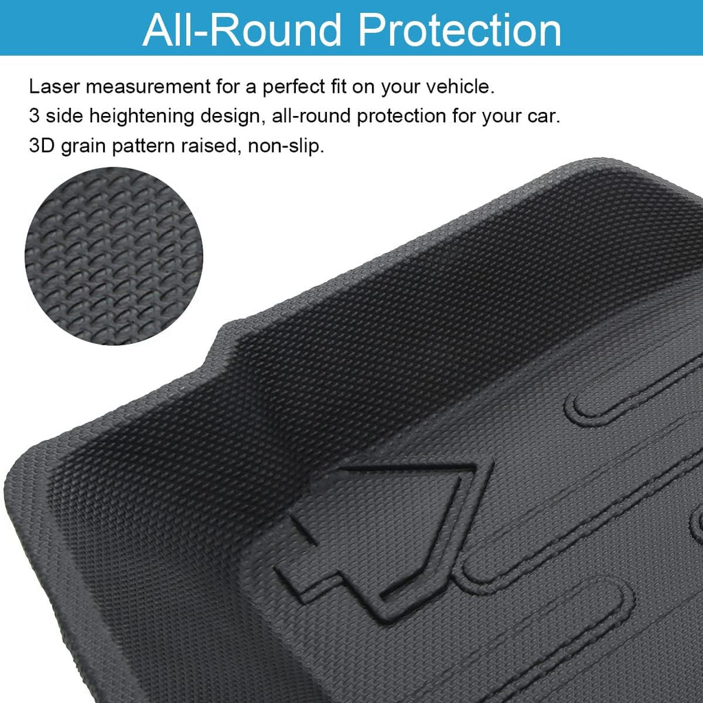 Cargo Liner Trunk Floor Mat for Ford Bronco 2021 2022 All Weather Waterproof TPE Pack of 2 R117483