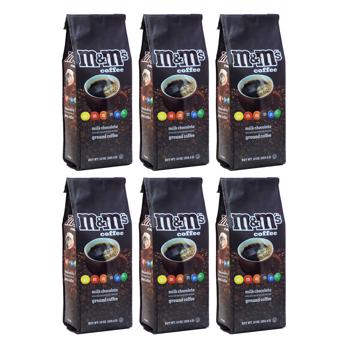 Milk Chocolate Flavored Ground Coffee, 10 oz bag, 6-pack K3377