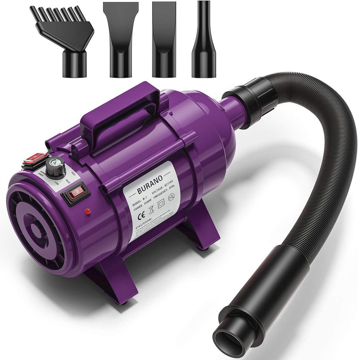 4.0HP Stepless Adjustable Speed Pet Hair Dryer with Heater C46213