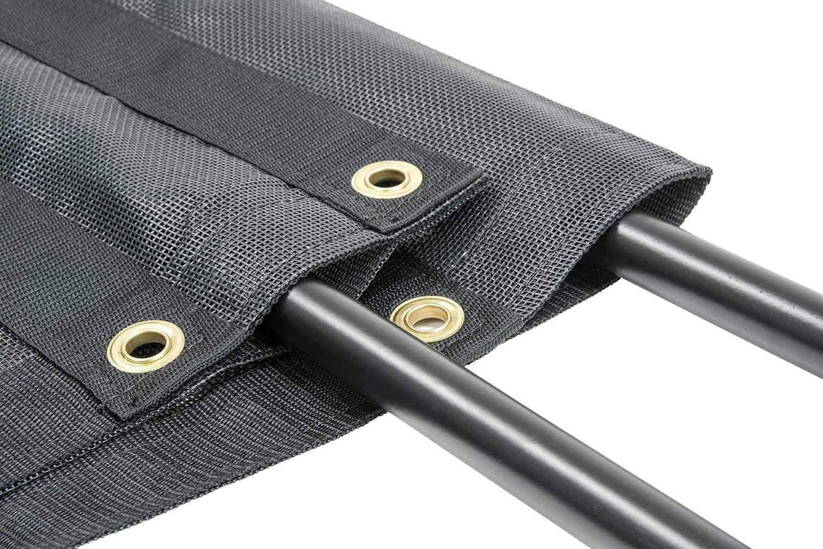 6'6" x 15' Vinyl Coated Mesh Tarp with Double Pocket F417