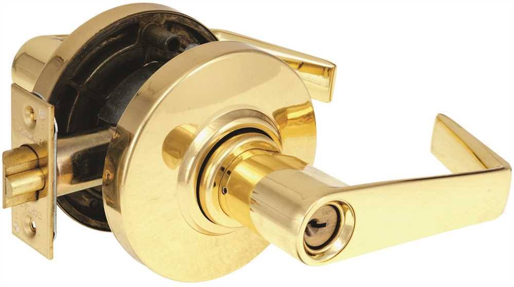 Brass Storeroom Leverset K2324