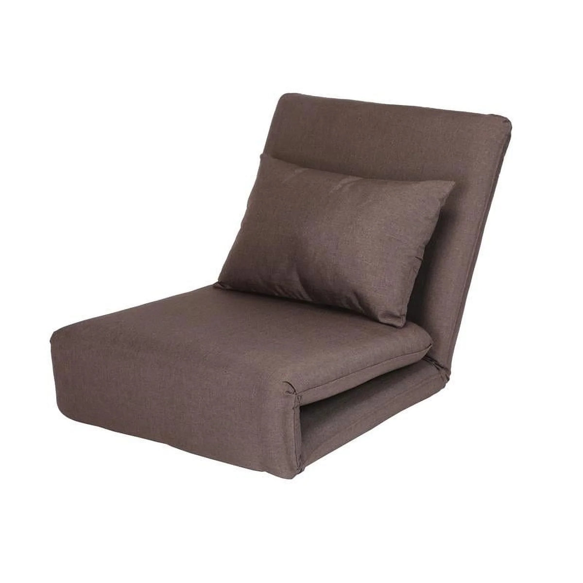 Brown Linen Floor Chair Q715323