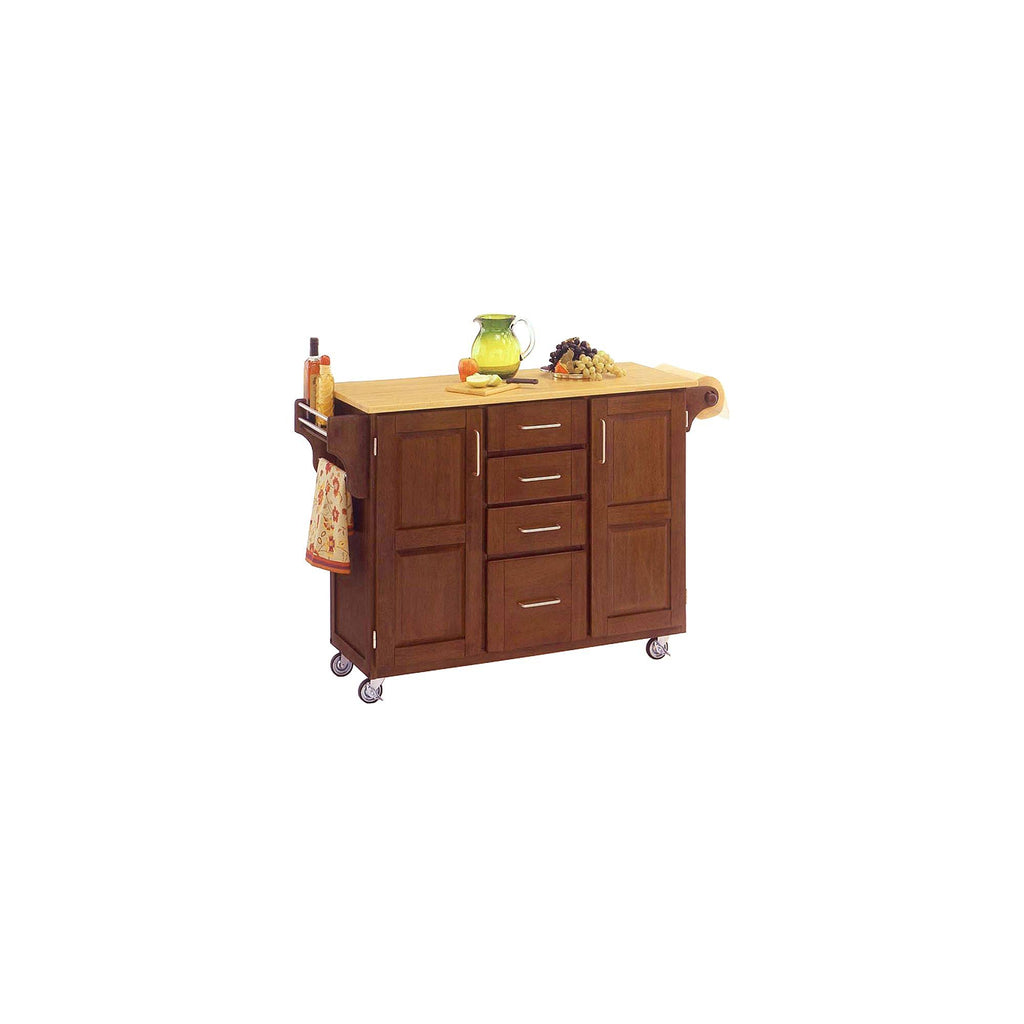 Warm Oak Cart with Wood Top G436220