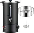 50-Cup 8 L Black Stainless Steel Coffee Urn X449643