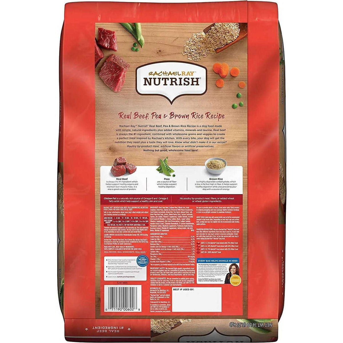 Real Beef Pea & Brown Rice Dry Dog Food T8281