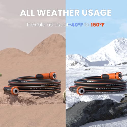 100ft x 5/8" Heavy Duty Flexible Hybrid Hose with Swivel Handle X6355
