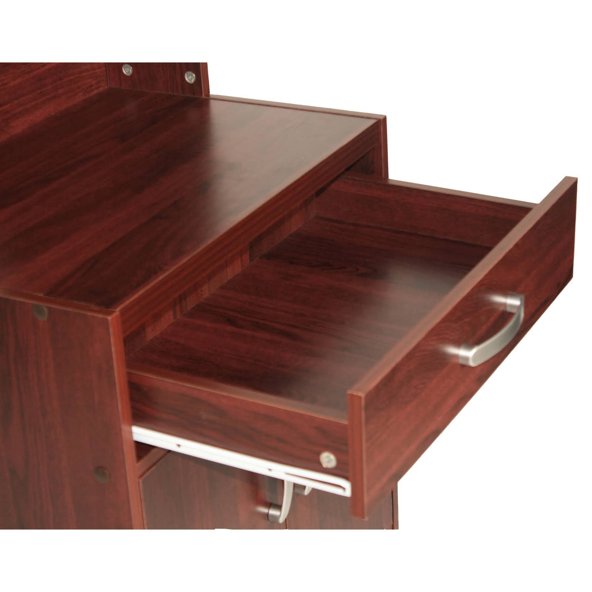 Mahogany Wooden Microwave Cart Z561107