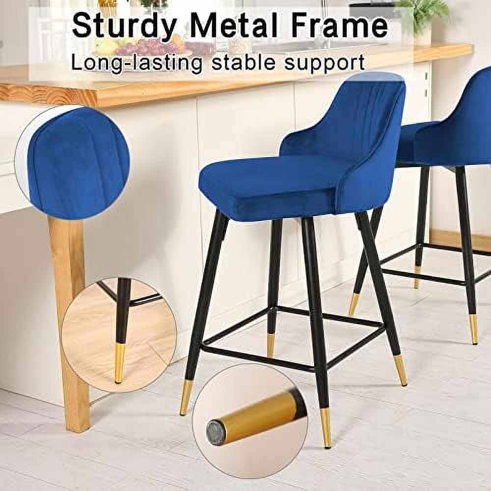 Gray Velvet Swivel Counter Height Stools Set of 2 Z9143