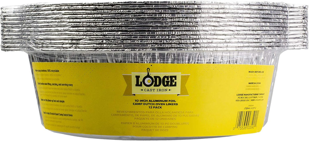 6 Quart Camp Dutch Oven with 12-Pack Aluminum Foil Liners H805231