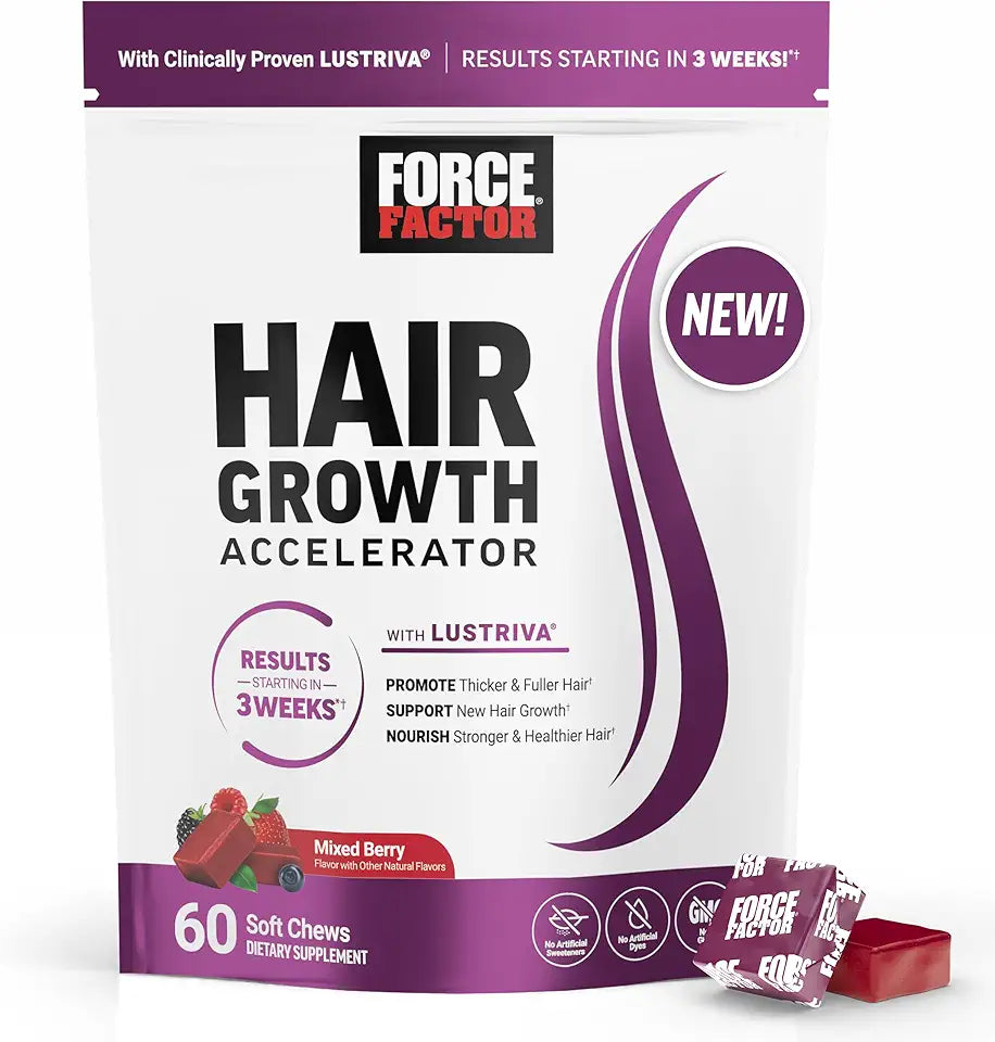 Biotin Hair Growth Soft Chews, Mixed Berry, 60 Soft Chews A12757