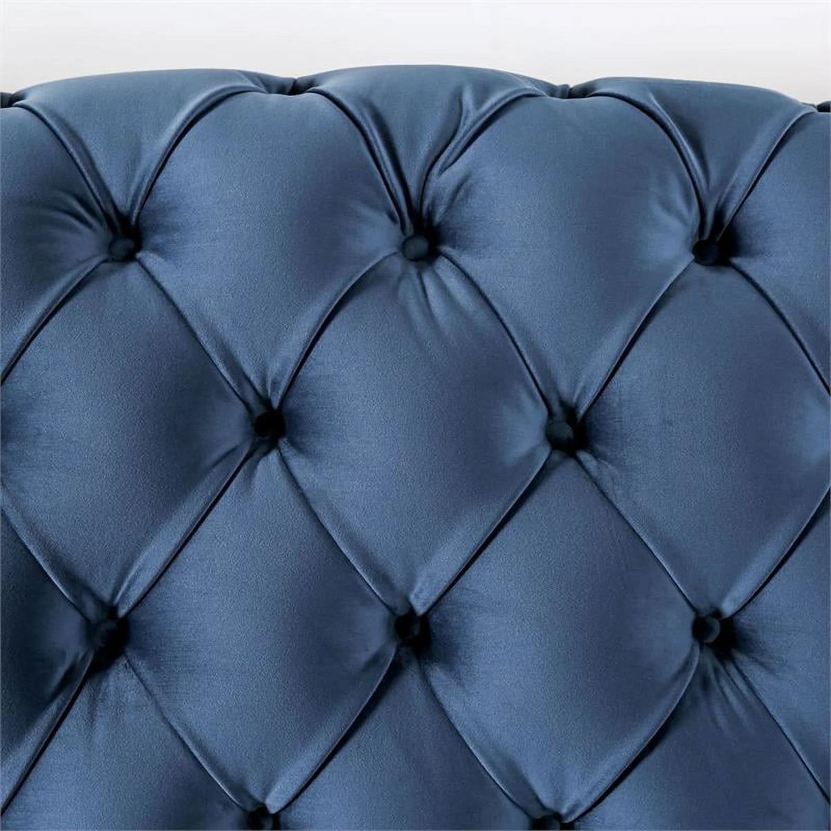Blue Fabric Tufted 2-Piece Sofa Set Q886