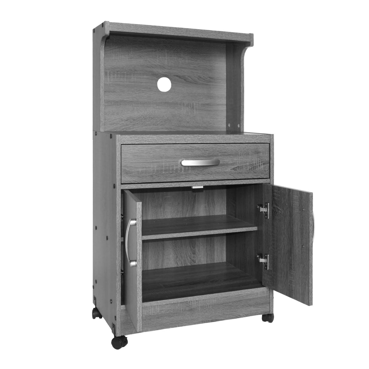 Mahogany Wooden Microwave Cart Z561107