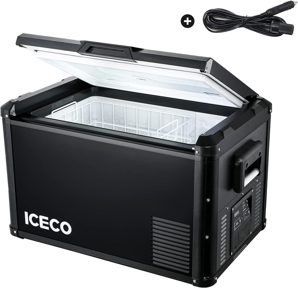Portable Refrigerator, 12/24V, AC 110-240V, 0℉ to 50℉ O461568