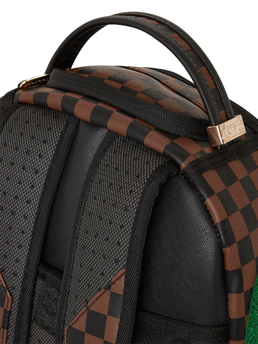 Brown Chenille Backpack N894