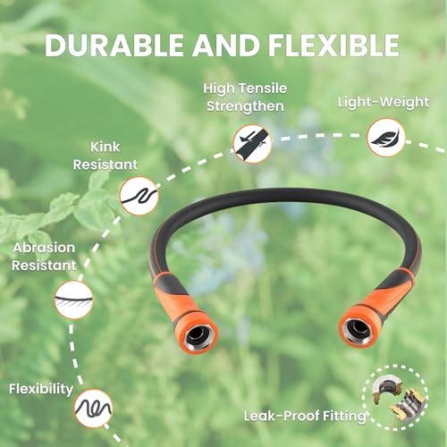 100ft x 5/8" Heavy Duty Flexible Hybrid Hose with Swivel Handle X6355