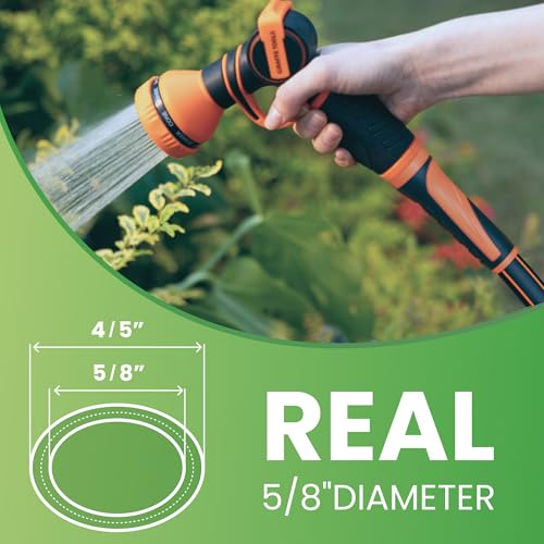 100ft x 5/8" Heavy Duty Flexible Hybrid Hose with Swivel Handle X6355