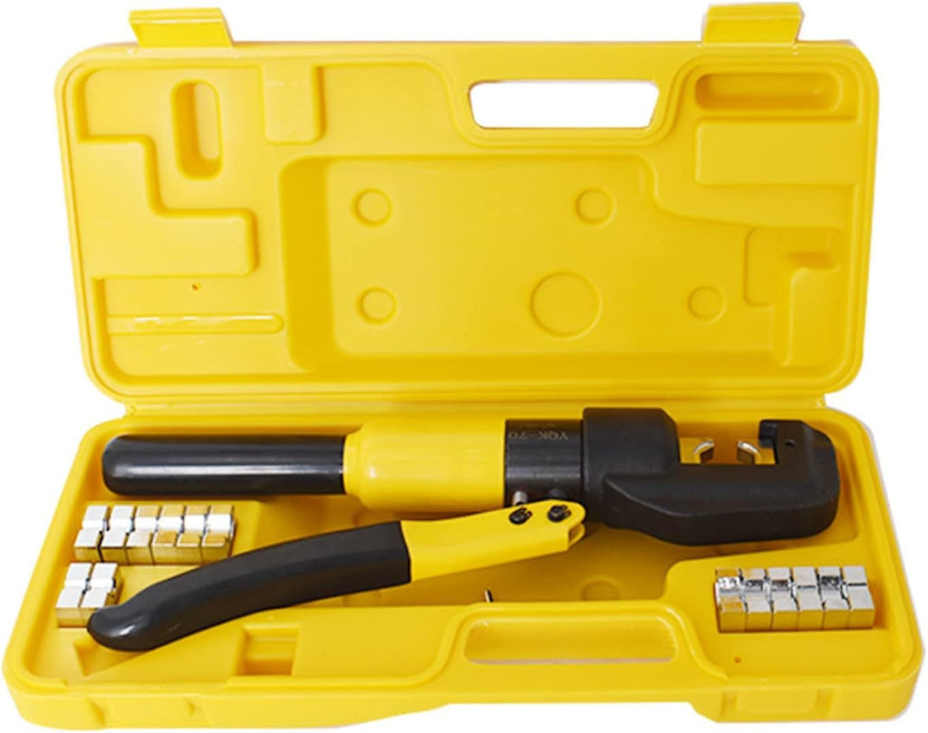 10 Ton Hydraulic Cable Crimper with 9 Dies I315
