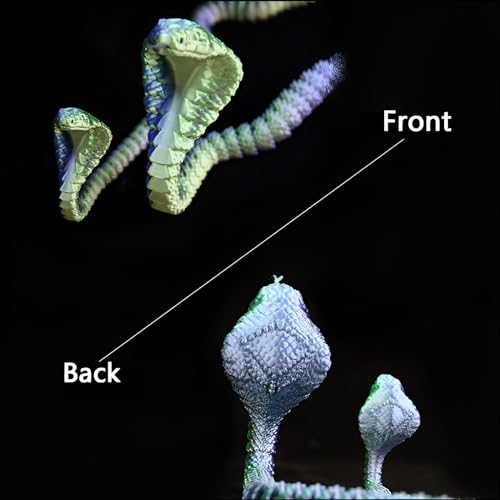 3D Printed Articulated Cobra Fidget Toy (Blue&Green 24in) T50979