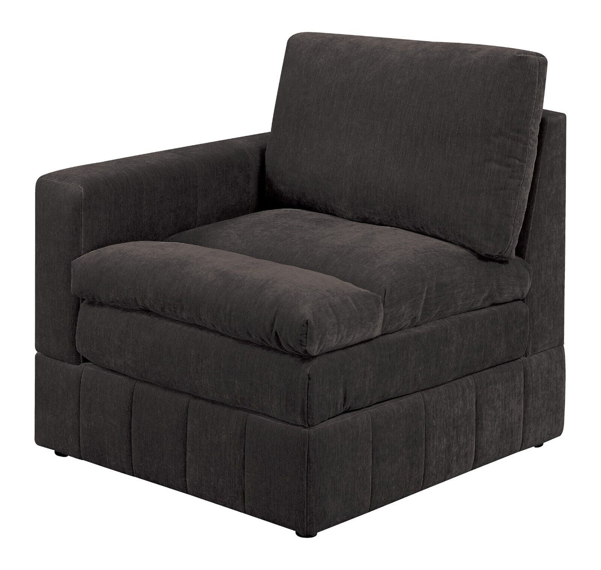 Plush Cushion 6pc Modular Sectional Set with Ottoman F734779