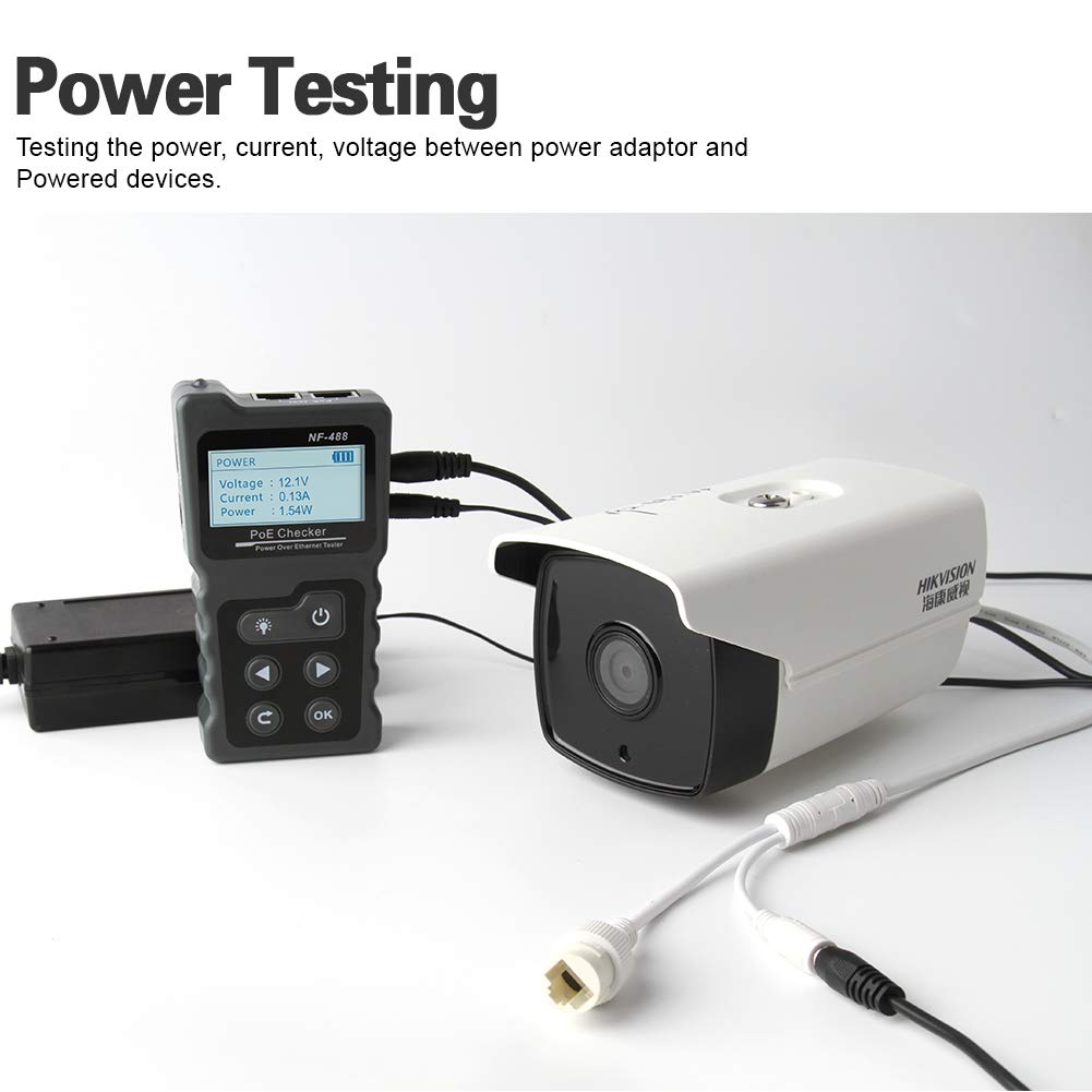 RJ45 Ethernet Tester, POE Cable Tester, Pack of 2 Z367687