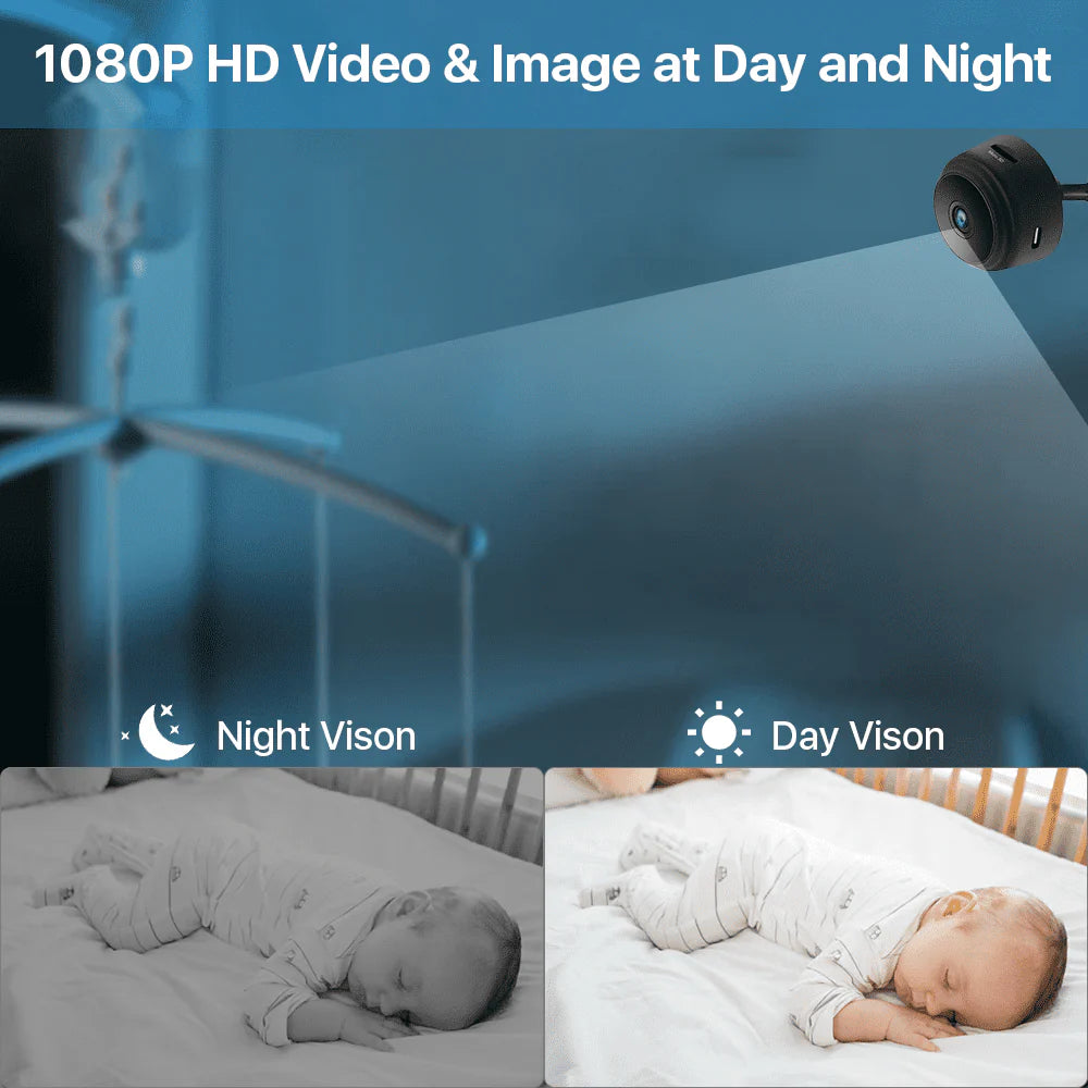 Wireless Wifi Night Vision 1080P HD Mini Indoor Camera A863865