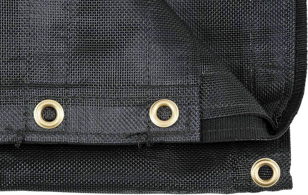 6'6" x 15' Vinyl Coated Mesh Tarp with Double Pocket F417