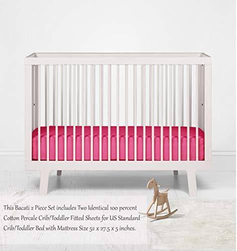 Pink Fuschia Crib Fitted Sheet I6705