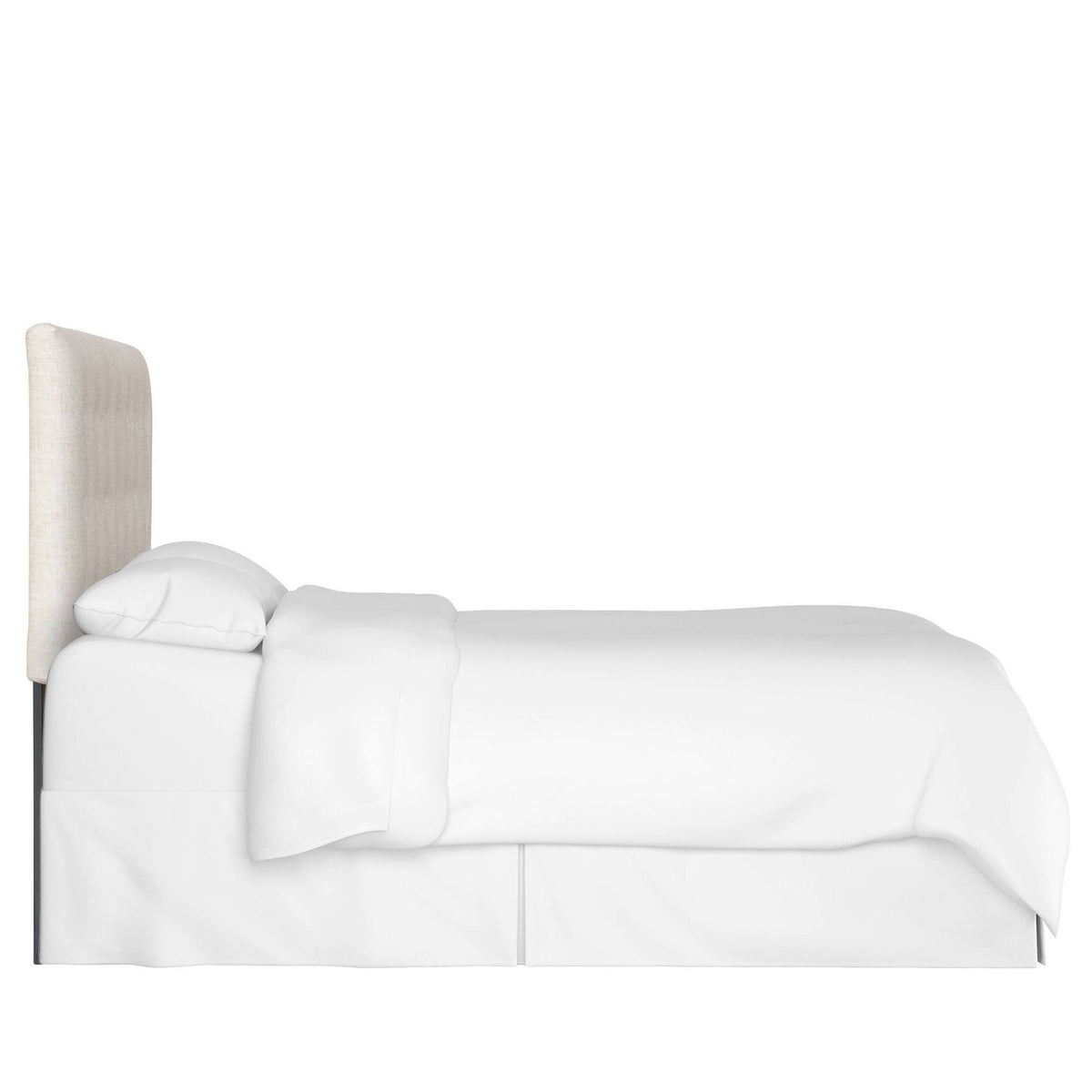 California King Linen Button Headboard L908