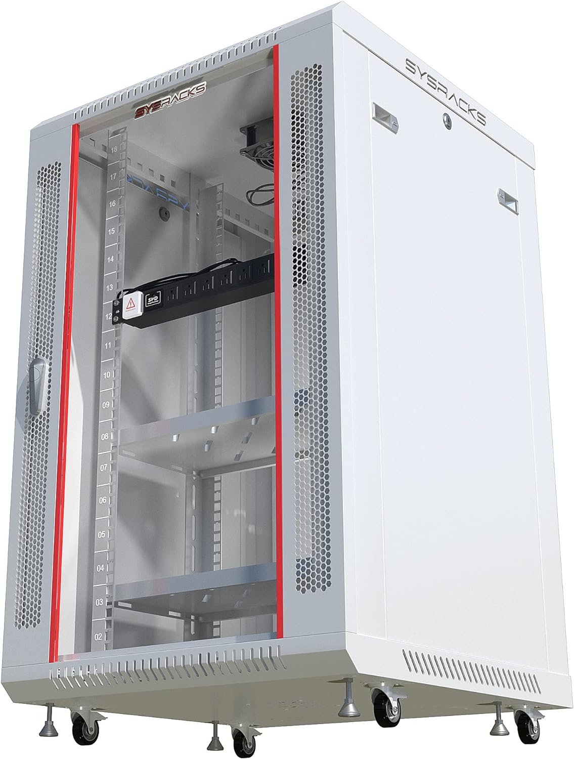 18U Wall Mount Server Rack Cabinet Enclosure 24 Inch Depth X2931