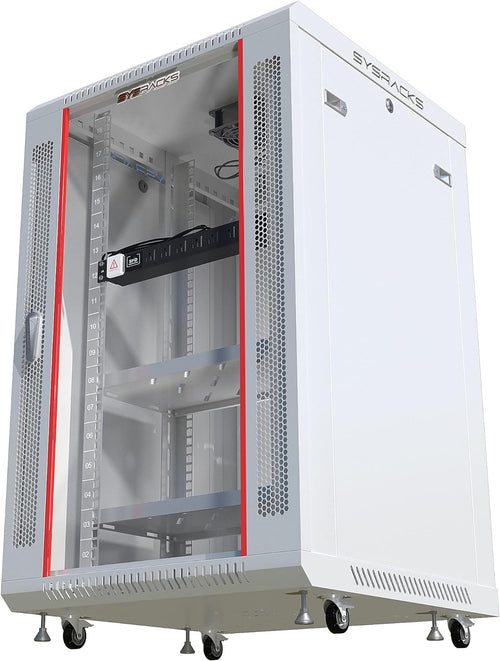 18U Wall Mount Server Rack Cabinet Enclosure 24 Inch Depth X2931