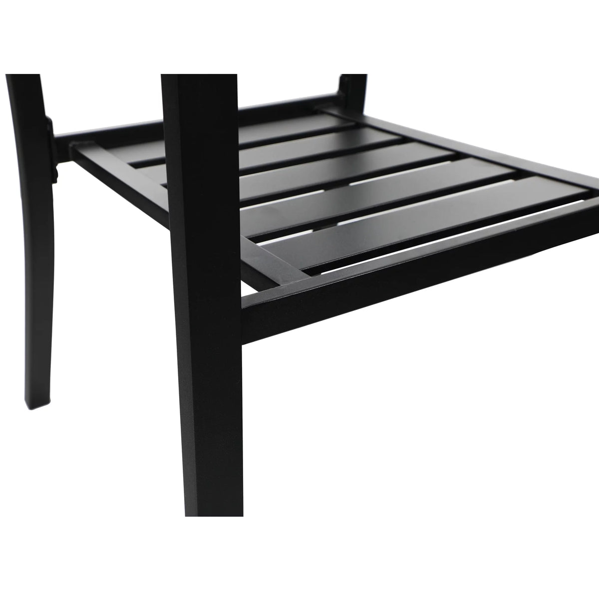 6-Piece Outdoor Patio Set with 10 FT Umbrella, 4 Stacking Chairs & Square Dining Table B471