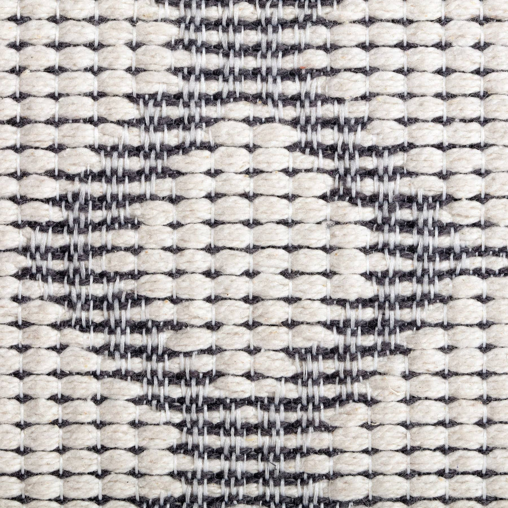 Gray & Ivory Pouf O469523