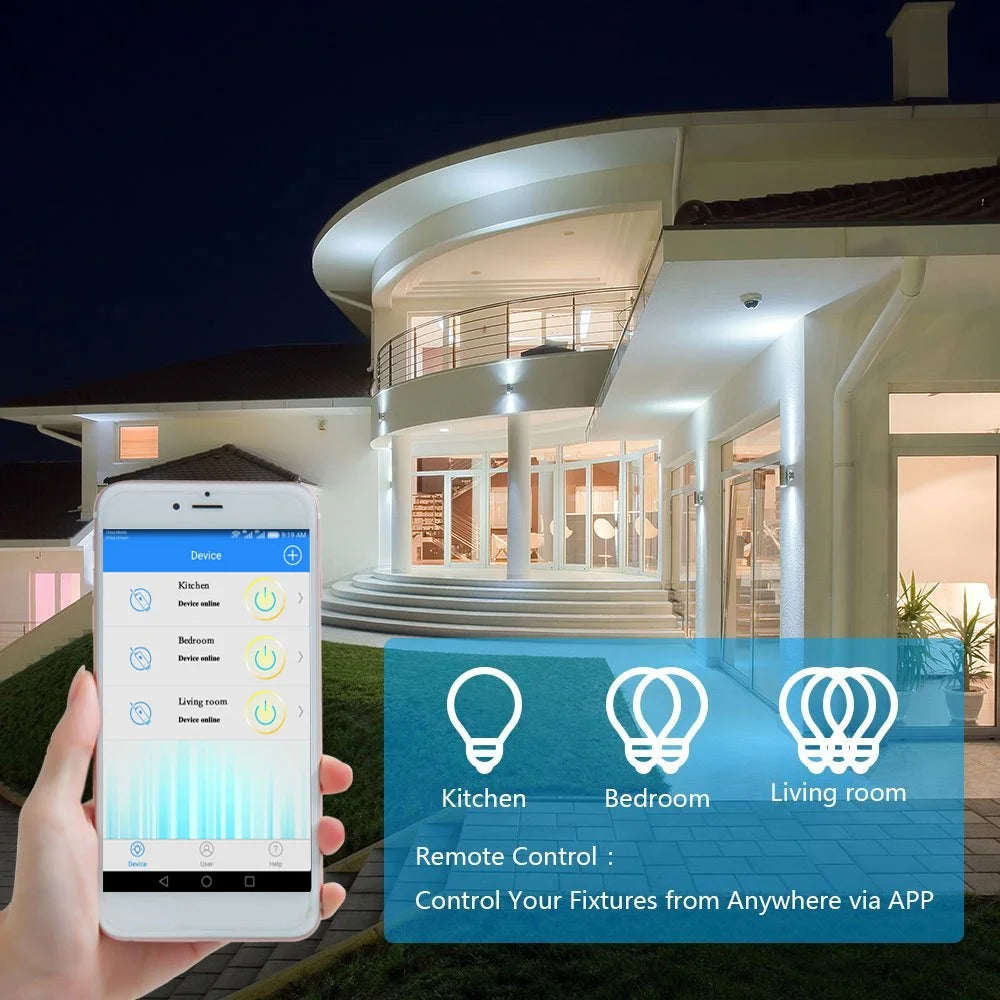 2-gang Smart Light Switch with WiFi Receiver W350918