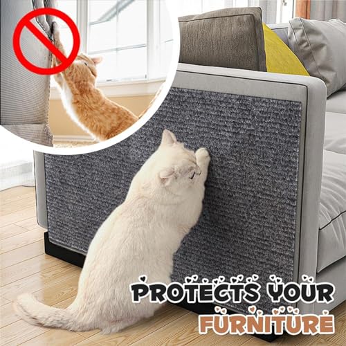 White Self-Adhesive Cat Scratching Mat, 23.62 * 39.37 in I7901