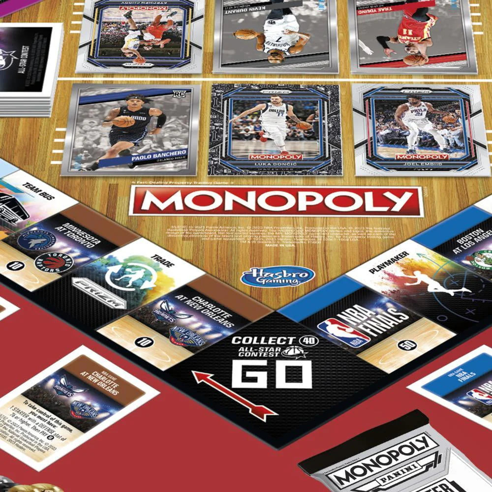 Monopoly Prizm NBA Edition Board Game with Trading Cards O91313
