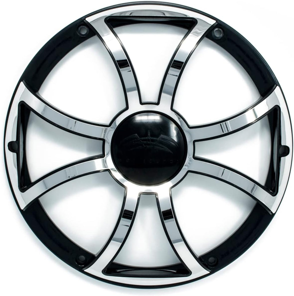8" Black 4-Ohm Subwoofer with Subwoofer Grill with RGB LED kit O23583