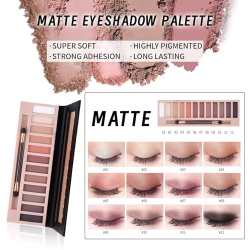 Makeup Kit with CC Cream Foundation Eyeshadow Primer Concealer Lip Gloss Eyeliner Pencil Mascara Makeup Brush & Sponges G280