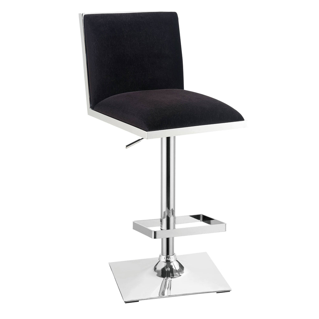 Grey Velvet Padded Barstool K2652
