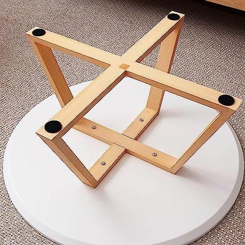Solid Wood Round Coffee Table 31.5'' White U222122